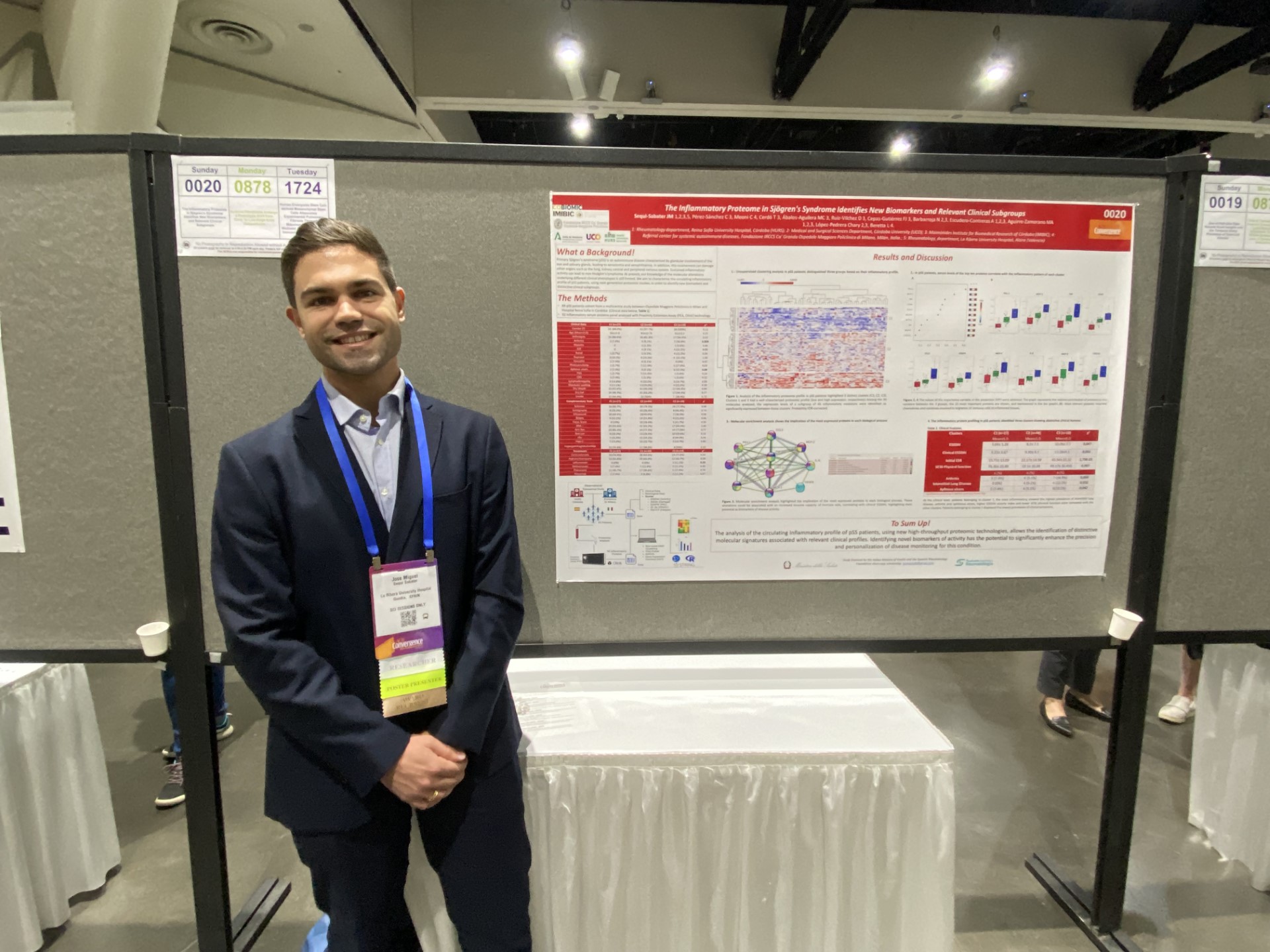 Dr. José Miguel Sequí-Sabater, the Sjögren's Foundation's honorable mention winner for ACR Convergence 2023, presenting his work