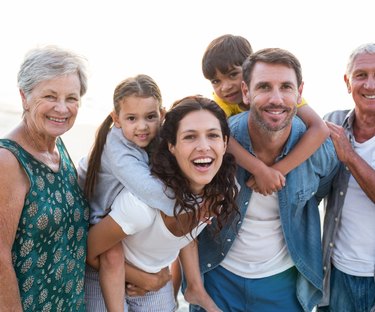 Group of family and friends hanging out